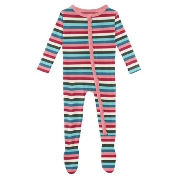 Kickee Pants Let Them Be Little Footie Pajamas Size 0-3 months - Picture 1 of 9